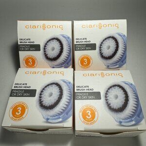 Clarisonic Delicate Facial Cleansing Brush Head Replacement 4 PACK